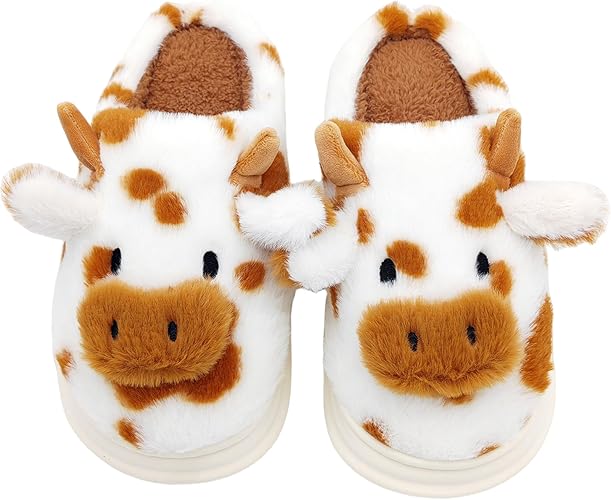 Papa Ray’s Hand-Stitched Cow Slippers