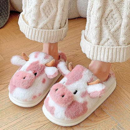 Papa Ray’s Hand-Stitched Cow Slippers