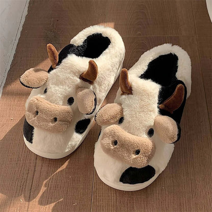 Papa Ray’s Hand-Stitched Cow Slippers